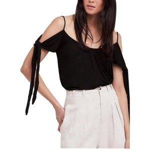 FREE PEOPLE WE THE FREE Believe Me Cold-Shoulder Top Size Medium